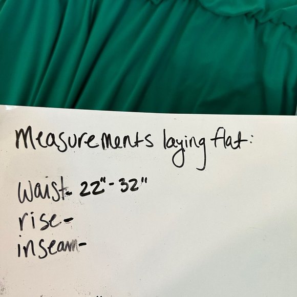 Catherines Size 3X Sleeveless Stretchy Hi Lo Hem Dress Green Silver Studs MIDI - Picture 8 of 12